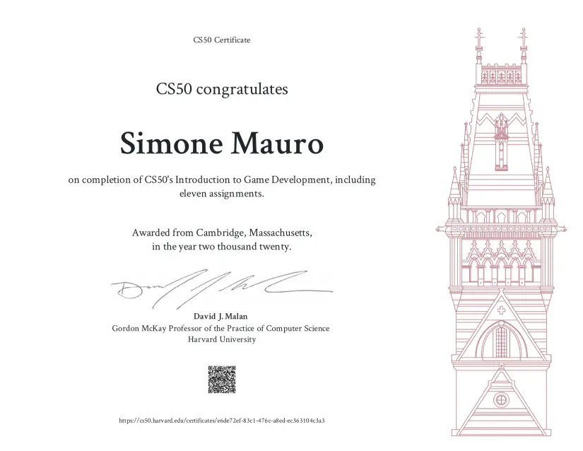 certificato corso boolean