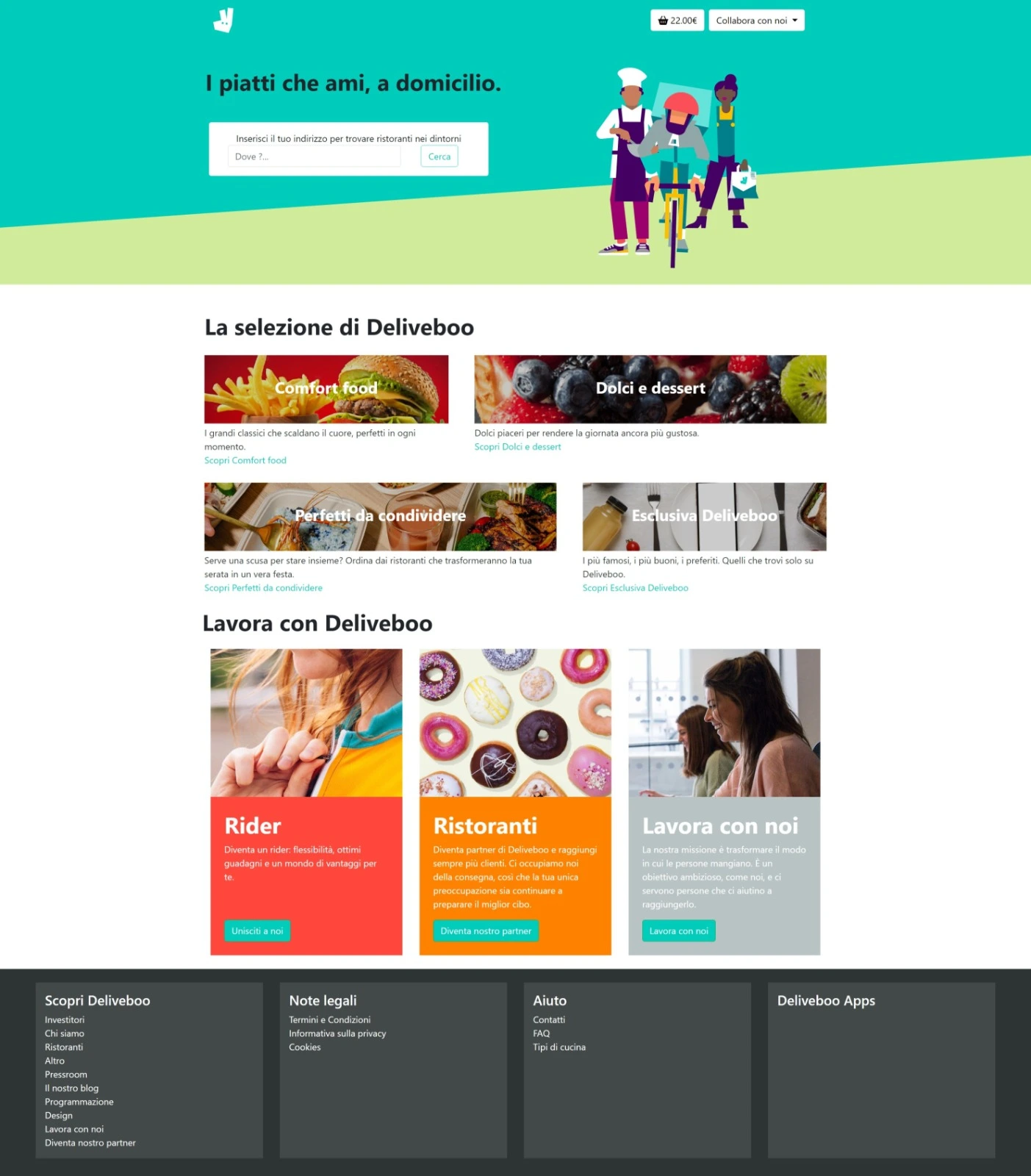 progetto finale corso deliveboo